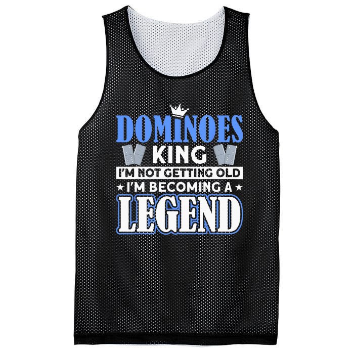 Dominoes King I'm Not Getting Old Dominoes Mesh Reversible Basketball Jersey Tank