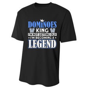 Dominoes King I'm Not Getting Old Dominoes Performance Sprint T-Shirt