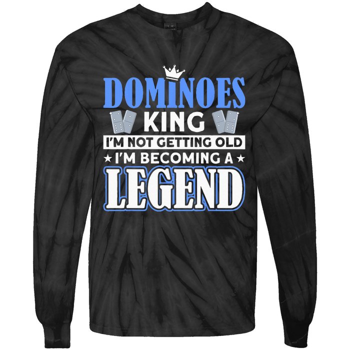 Dominoes King I'm Not Getting Old Dominoes Tie-Dye Long Sleeve Shirt