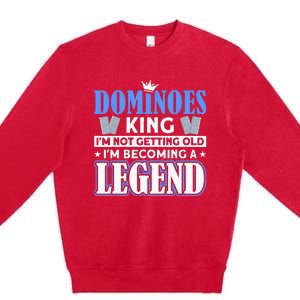 Dominoes King I'm Not Getting Old Dominoes Premium Crewneck Sweatshirt