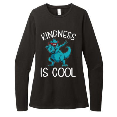 Dino Kindness Is Cool Kindness Womens CVC Long Sleeve Shirt