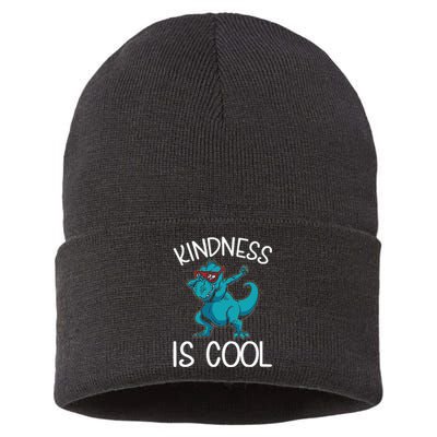 Dino Kindness Is Cool Kindness Sustainable Knit Beanie