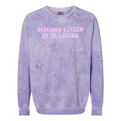 Discord Kitten In Training Apparel Colorblast Crewneck Sweatshirt