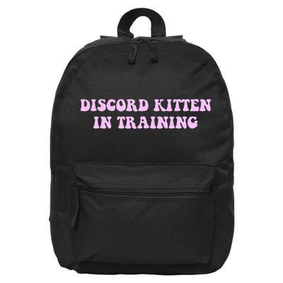 Discord Kitten In Training Apparel 16 in Basic Backpack
