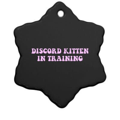 Discord Kitten In Training Apparel Ceramic Star Ornament