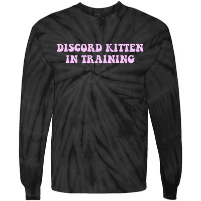 Discord Kitten In Training Apparel Tie-Dye Long Sleeve Shirt
