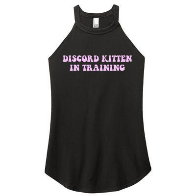 Discord Kitten In Training Apparel Women's Perfect Tri Rocker Tank