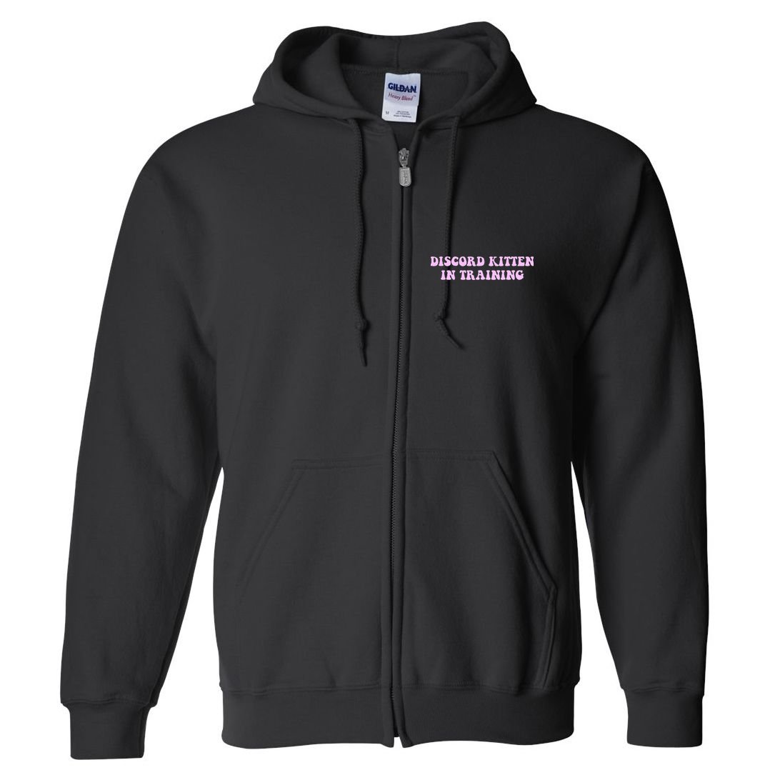 Discord Kitten In Training Apparel Full Zip Hoodie