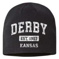 Derby Kansas Ks Vintage Sports Sustainable Beanie