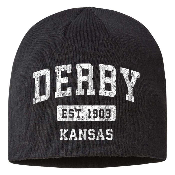 Derby Kansas Ks Vintage Sports Sustainable Beanie