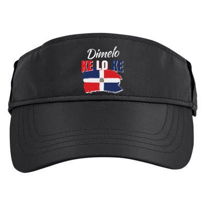 Dimelo Ke Lo Ke Dominican Republic Flag Adult Drive Performance Visor