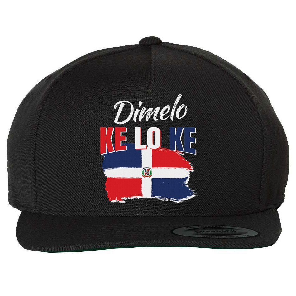 Dimelo Ke Lo Ke Dominican Republic Flag Wool Snapback Cap