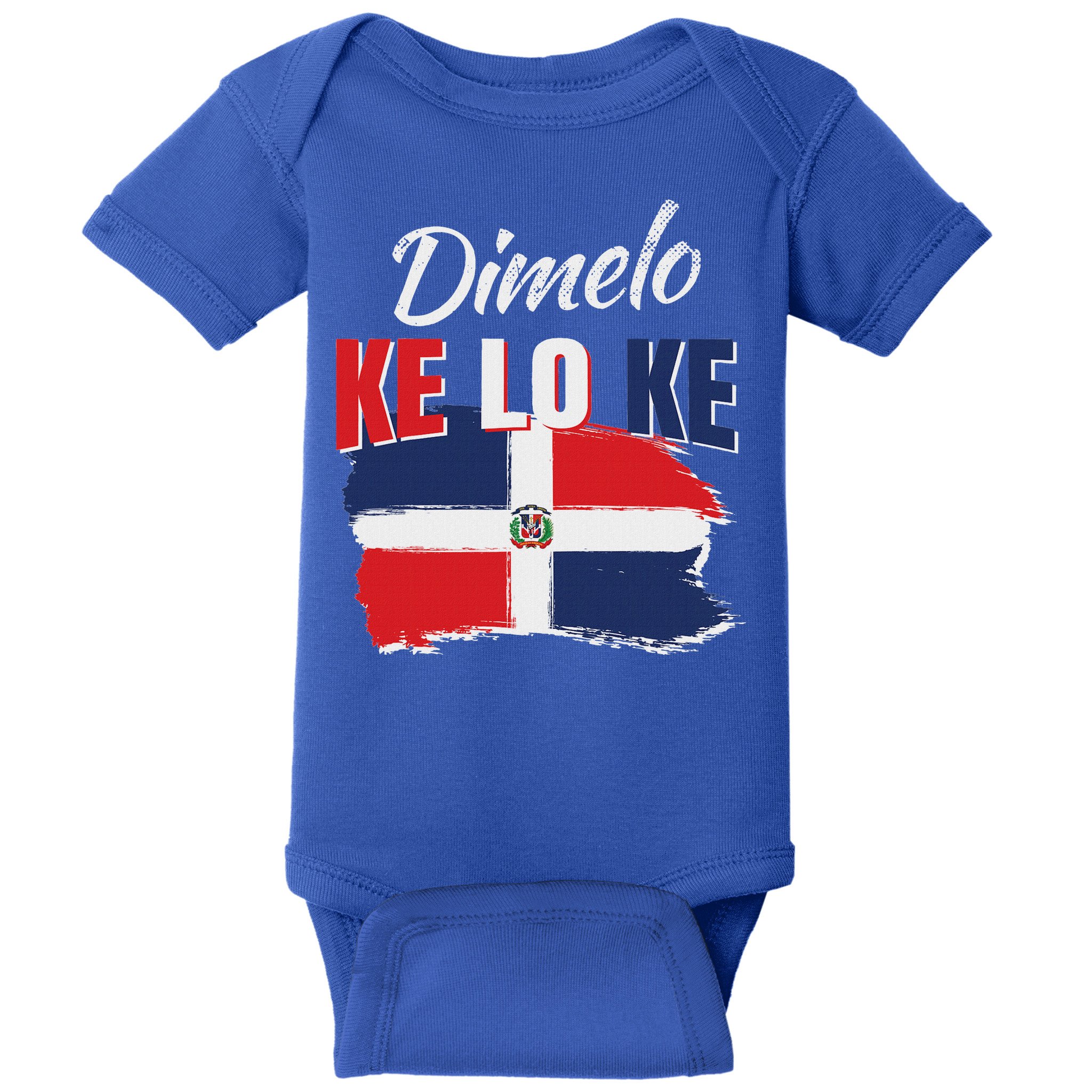 Dimelo Ke Lo Ke Dominican Republic Flag Baby Bodysuit