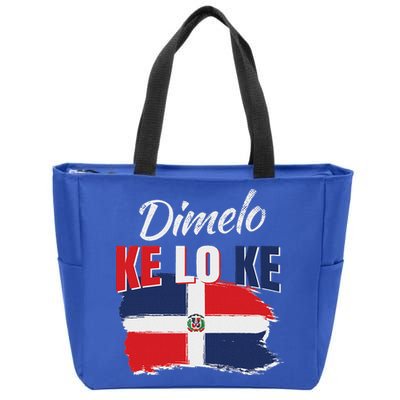 Dimelo Ke Lo Ke Dominican Republic Flag Zip Tote Bag