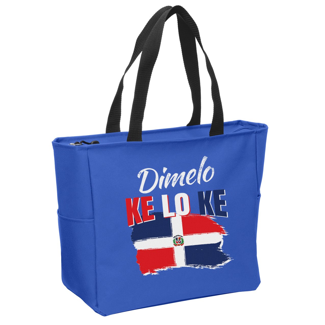 Dimelo Ke Lo Ke Dominican Republic Flag Zip Tote Bag