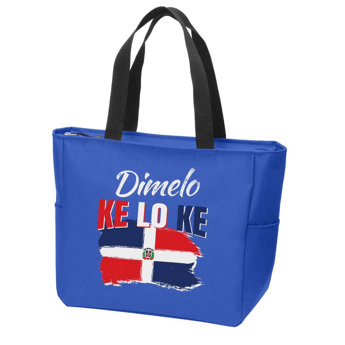 Dimelo Ke Lo Ke Dominican Republic Flag Zip Tote Bag
