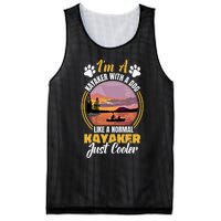 Dog Kayak Lake Kayaking With Dog Life Vest For Kayaking Dog Gift Mesh Reversible Basketball Jersey Tank