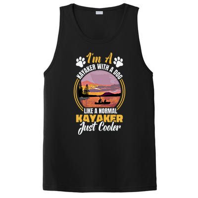 Dog Kayak Lake Kayaking With Dog Life Vest For Kayaking Dog Gift PosiCharge Competitor Tank