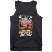 Dog Kayak Lake Kayaking With Dog Life Vest For Kayaking Dog Gift Tank Top