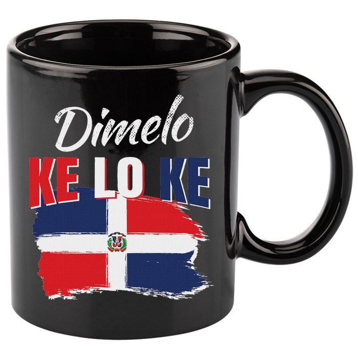 Dimelo Ke Lo Ke Dominican Republic Flag Dominicans Gift 11oz C Handle Ceramic Mug