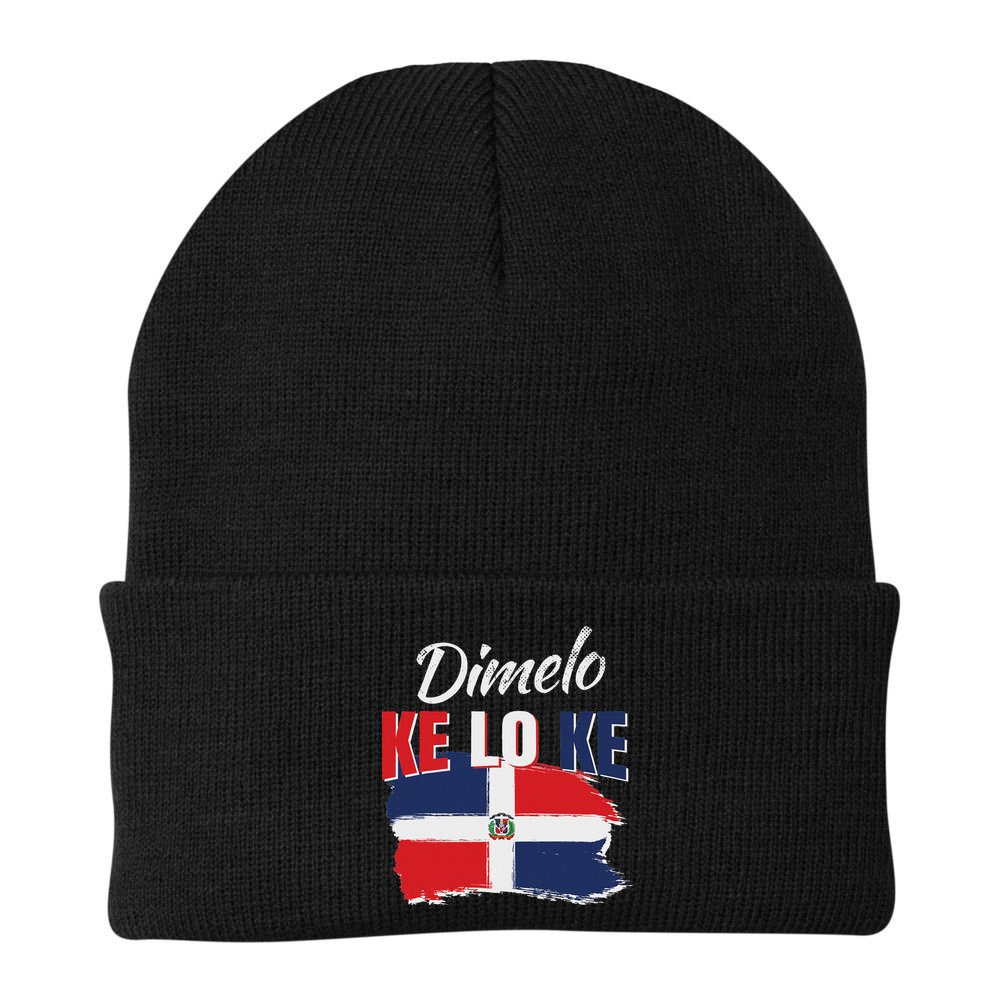 Dimelo Ke Lo Ke Dominican Republic Flag Dominicans Gift Beanie