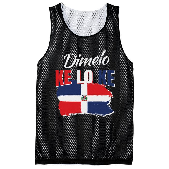 Dimelo Ke Lo Ke Dominican Republic Flag Dominicans Gift Mesh Reversible Basketball Jersey Tank