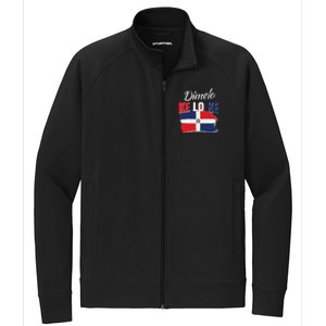 Dimelo Ke Lo Ke Dominican Republic Flag Dominicans Gift Stretch Full-Zip Cadet Jacket