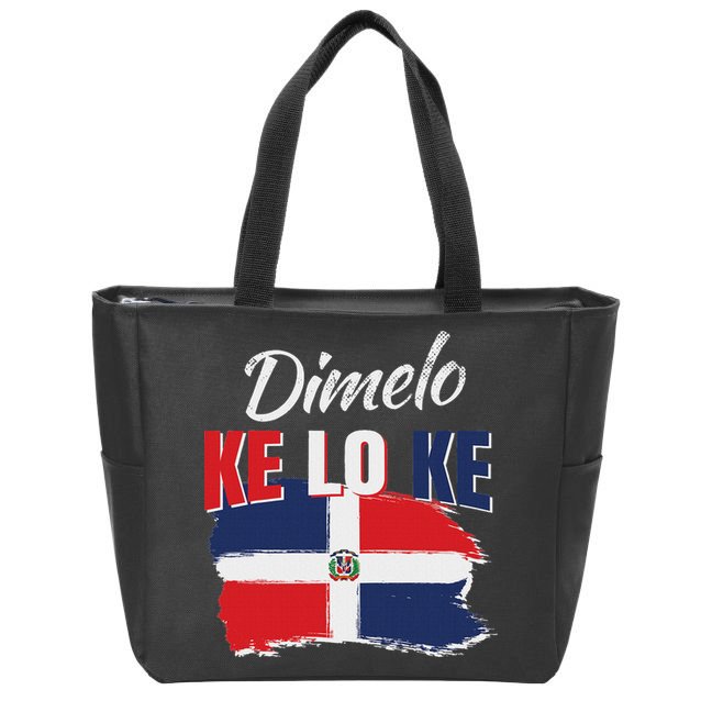 Dimelo Ke Lo Ke Dominican Republic Flag Dominicans Gift Zip Tote Bag