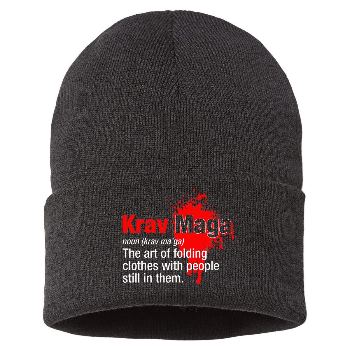 Definition Krav Maga Sustainable Knit Beanie