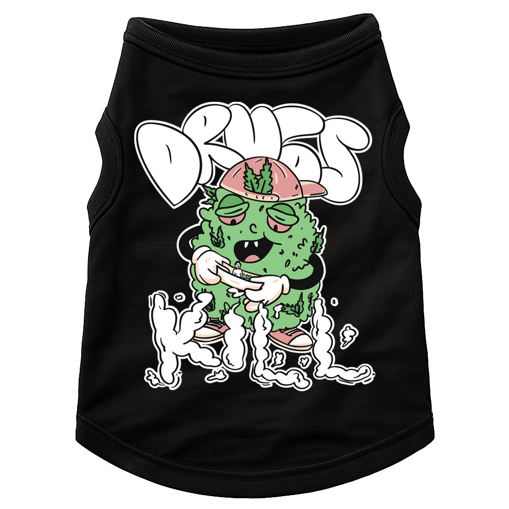 Drugs Kill Marijuana Bud Cartoon Doggie Tank
