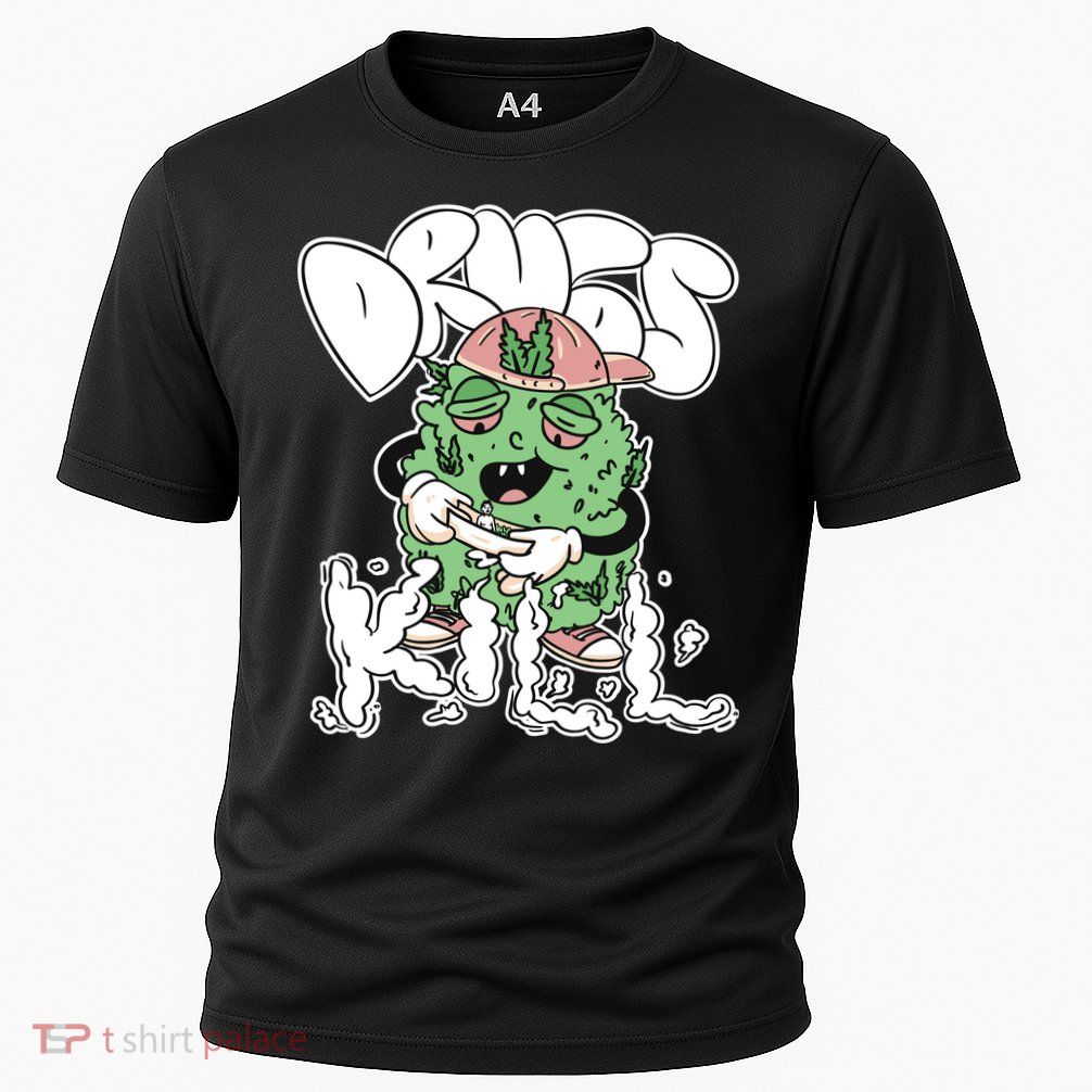 Drugs Kill Marijuana Bud Cartoon Performance Shirt