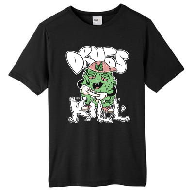 Drugs Kill Marijuana Bud Cartoon Tall Fusion ChromaSoft Performance T-Shirt