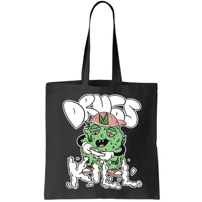 Drugs Kill Marijuana Bud Cartoon Bag