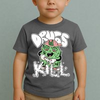 Drugs Kill Marijuana Bud Cartoon Toddler T-Shirt