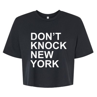 Dont Knock New York Bella+Canvas Jersey Crop Tee