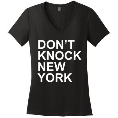 Dont Knock New York Women's V-Neck T-Shirt