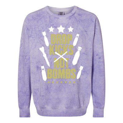 Drop Kicks Not Bombs Colorblast Crewneck Sweatshirt