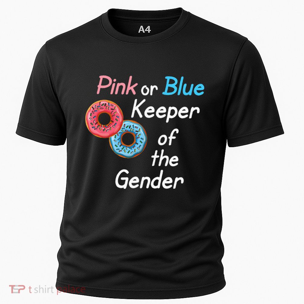 Donuts Keeper Of The Gender Baby Gender Reveal Party Shower Performance Shirt