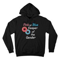 Donuts Keeper Of The Gender Baby Gender Reveal Party Shower Hoodie