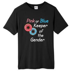 Donuts Keeper Of The Gender Baby Gender Reveal Party Shower Tall Fusion ChromaSoft Performance T-Shirt