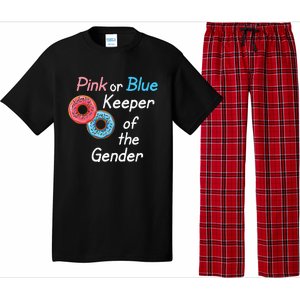 Donuts Keeper Of The Gender Baby Gender Reveal Party Shower Pajama Set