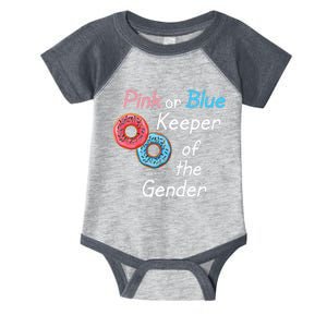 Donuts Keeper Of The Gender Baby Gender Reveal Party Shower Infant Baby Jersey Bodysuit