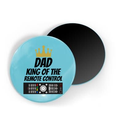 Dad King Of The Remote Control Great Gift Dad Joke Great Gift Funny Slogan Gift Magnet