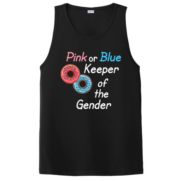 Donuts Keeper Ofthe Gender Baby Gender Reveal Party Shower PosiCharge Competitor Tank