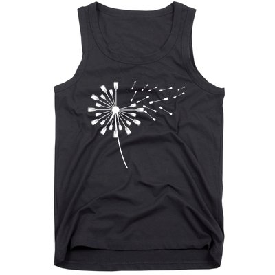 Dandelion Kayak Paddle Meaningful Gift For Kayaker Kayak Great Gift Tank Top