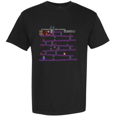 Donkey Kong Retro Arcade Game Screen Garment-Dyed Heavyweight T-Shirt