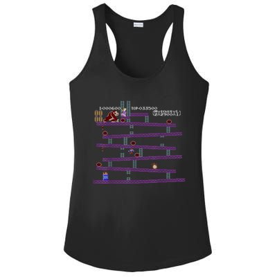 Donkey Kong Retro Arcade Game Screen Ladies PosiCharge Competitor Racerback Tank