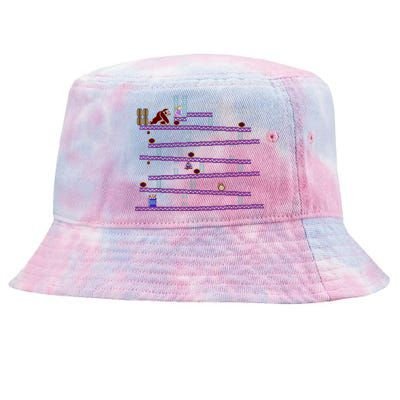 Donkey Kong Retro Arcade Game Screen Tie-Dyed Bucket Hat