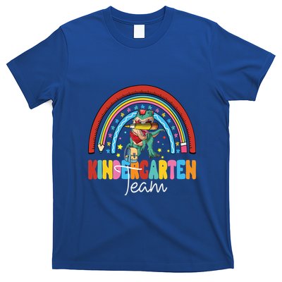 Dinosaur Kindergarten Rainbow First Day Team Kindergarten Gift T-Shirt