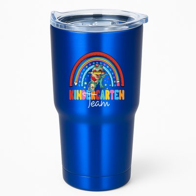 Dinosaur Kindergarten Rainbow First Day Team Kindergarten Gift Tumbler